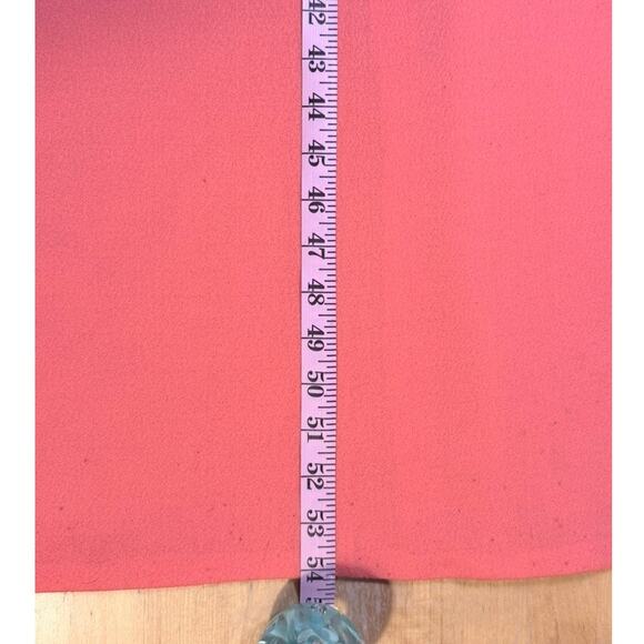 Vintage 60s 70s Maxi Gown Dress Sz M Coral Pink Gold Trim Retro Glam Angels Cher - Picture 8 of 9